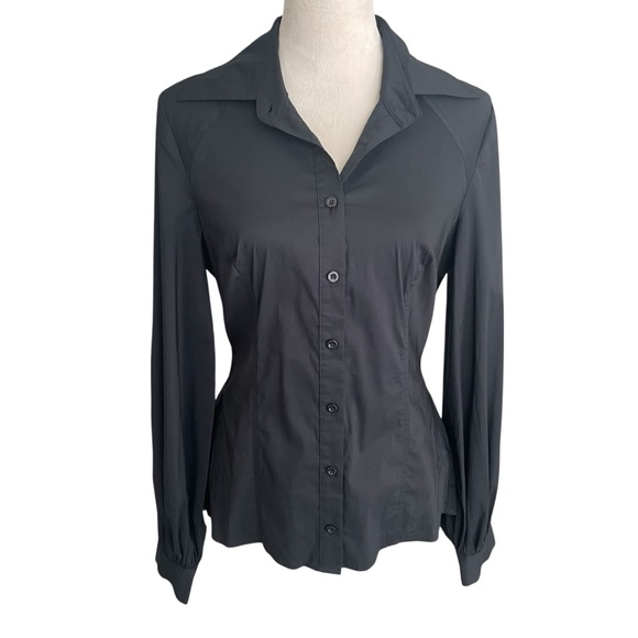 Guess by Marciano Tops - Guess by Marciano Peplum Pleated Back Top Women Size M Elegant Workwear Career
